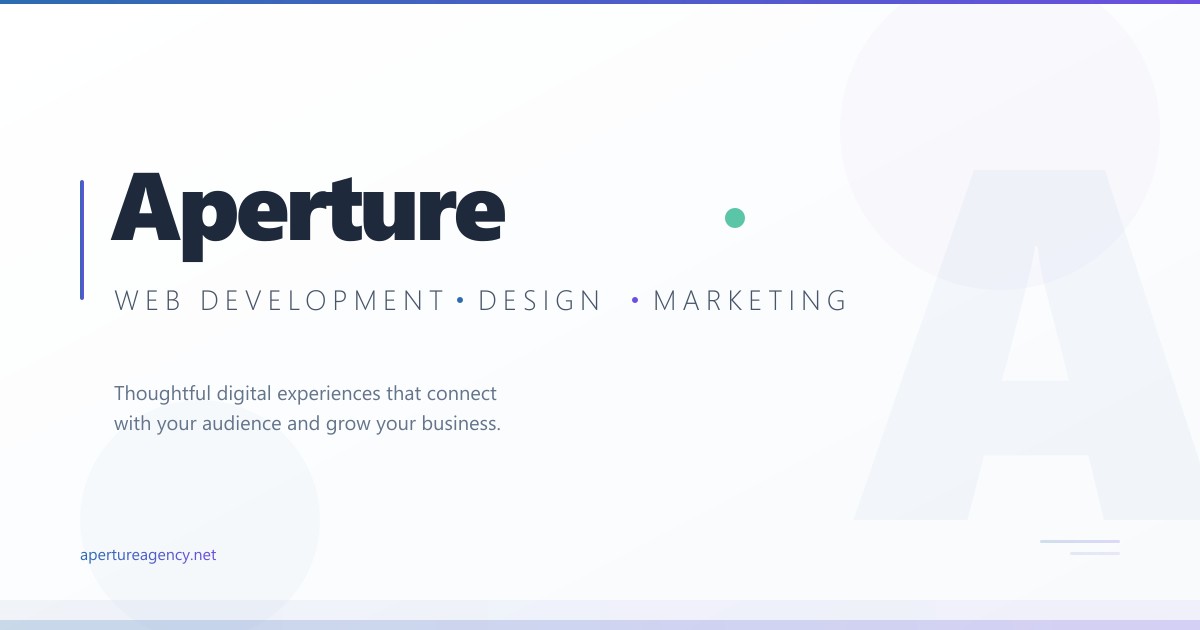 Aperture — Web Development, Design & Digital Marketing Agency